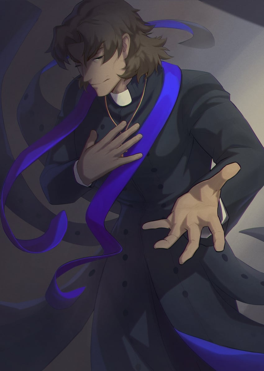 kotomine kirei and grigori rasputin (fate and 2 more) drawn by pur_purni
