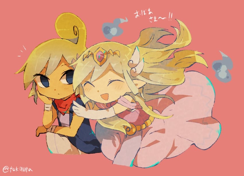 princess zelda, toon zelda, and tetra (the legend of zelda and 2 more) drawn by tokuura
