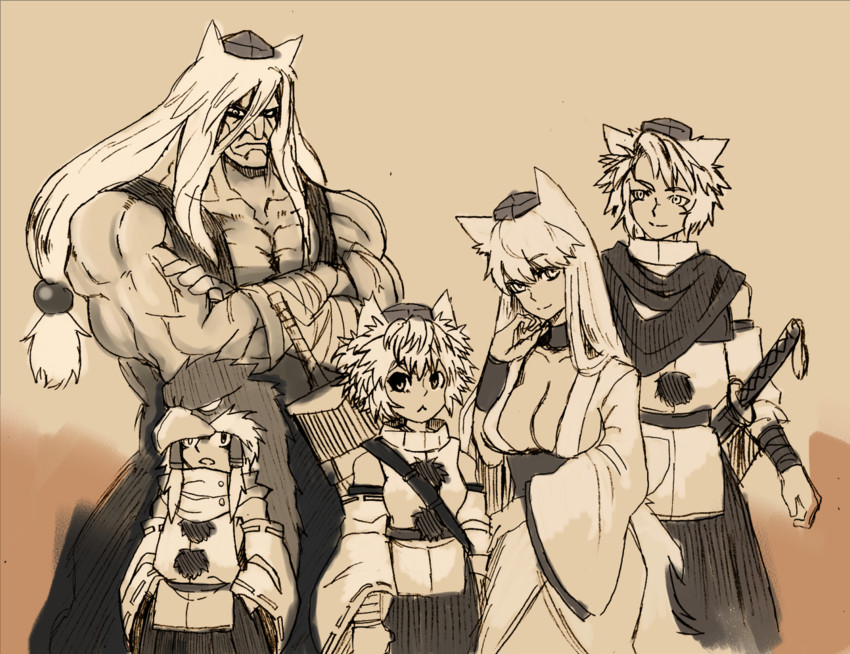 inubashiri momiji and wolf tengu extra (original and 1 more) drawn by hoshitetsu_ringo