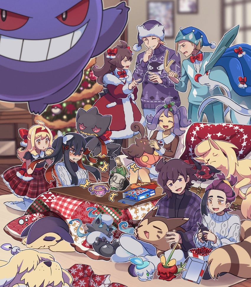 kieran, gengar, carmine, litwick, acerola, and 15 more (original and 4 more) drawn by cerise