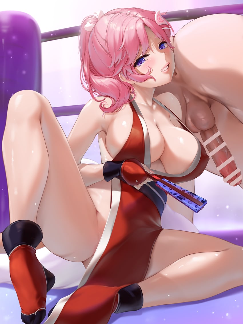 saigyouji yuyuko and shiranui mai (touhou and 3 more) drawn by nironiro