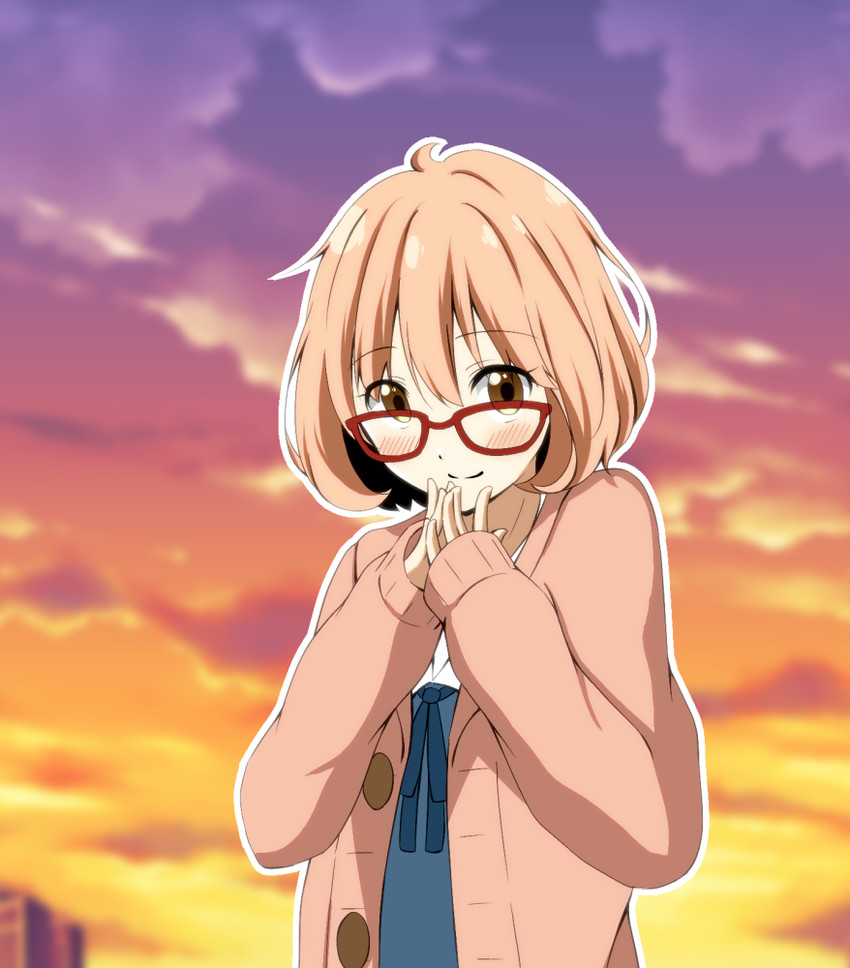 kuriyama mirai (kyoukai no kanata) drawn by icorin
