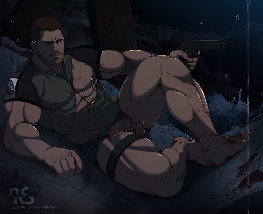 chris redfield (resident evil and 1 more) drawn by ryans Betabooru.