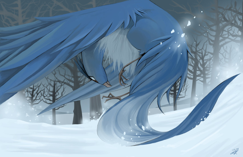articuno (pokemon) drawn by rock-bomber