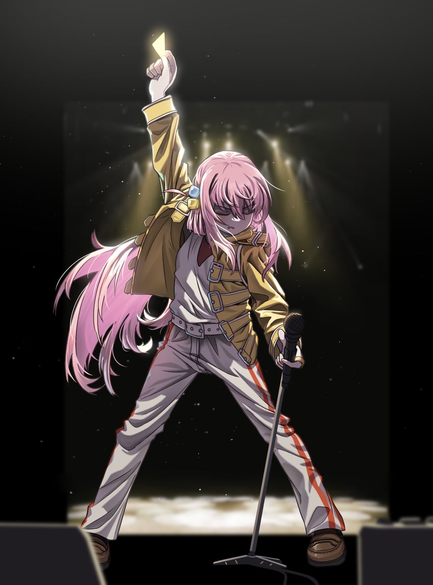 gotoh hitori and freddie mercury (bocchi the rock! and 1 more) drawn by myvia_mokols