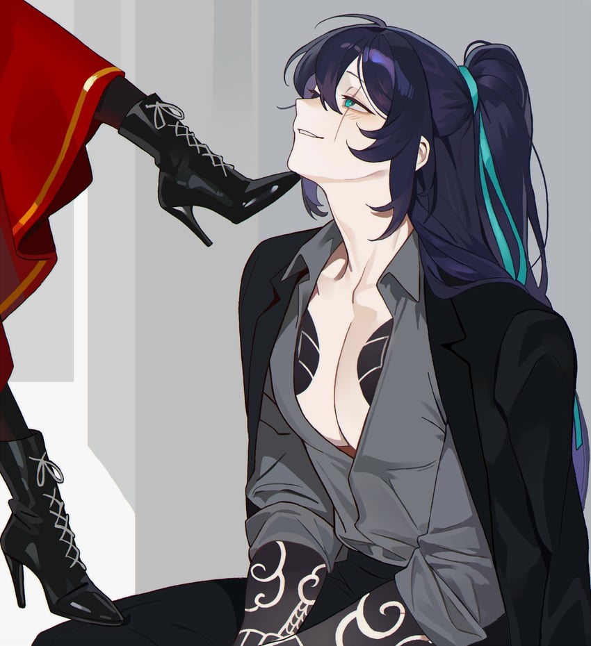 hong lu and moony (project moon and 1 more) drawn by past_desiderium
