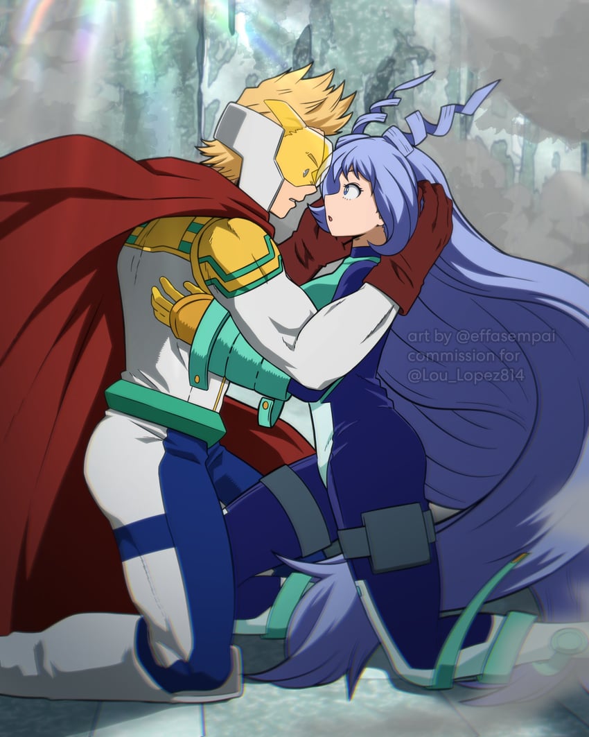 hado nejire and togata mirio (boku no hero academia) drawn by effasempai
