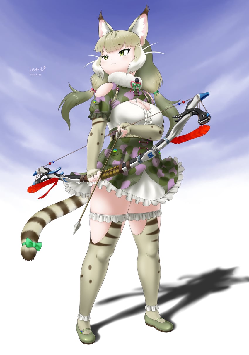 jungle cat (kemono friends and 1 more) drawn by matatabi717