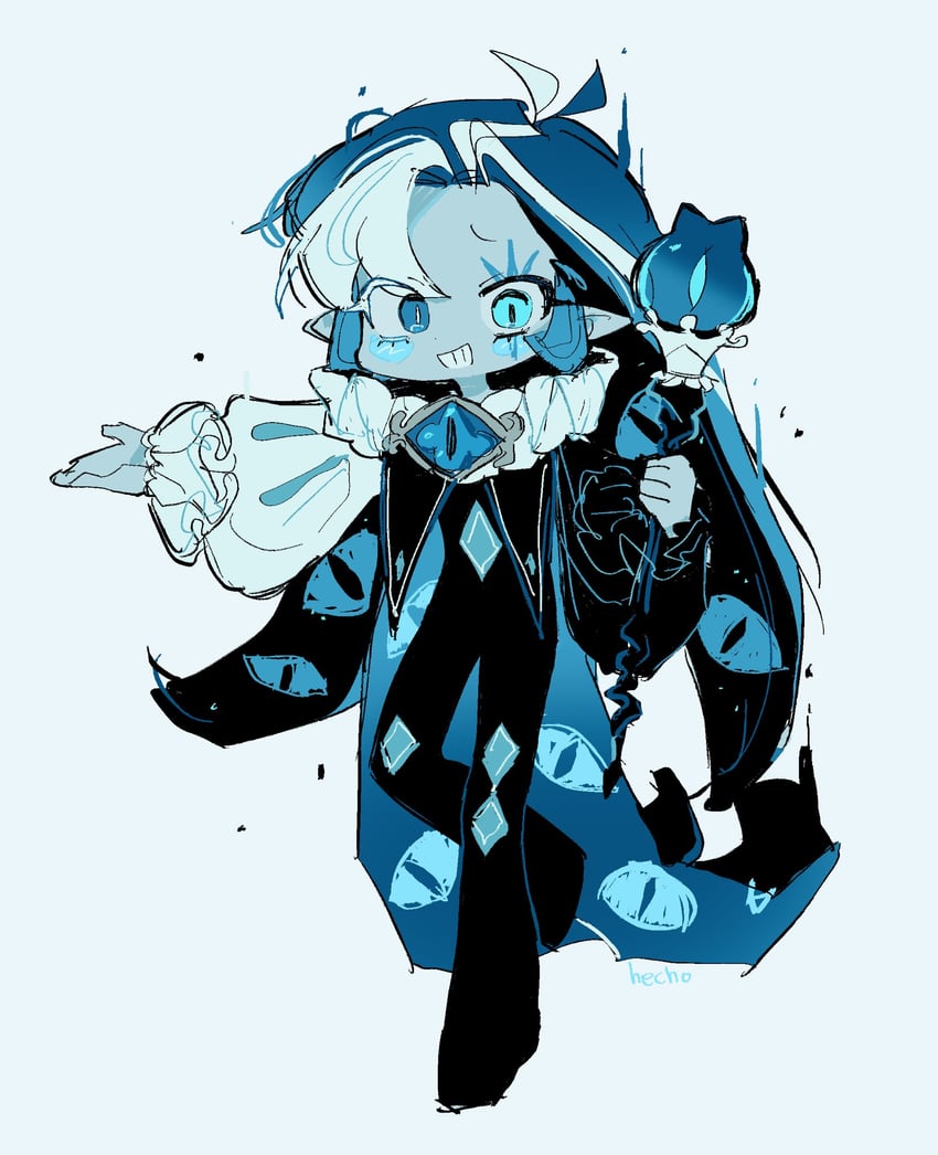 shadow milk cookie (cookie run and 1 more) drawn by takawoyu