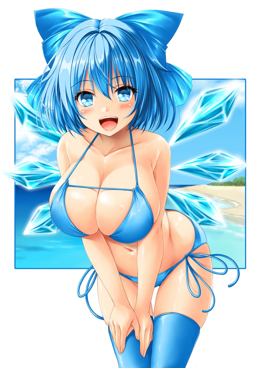 cirno (touhou) drawn by kamiya_tomoe