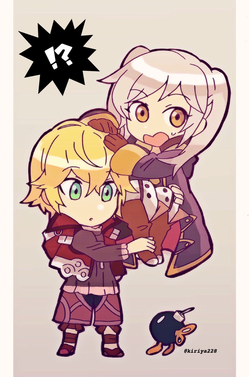 female robin, shulk, and bob-omb (fire emblem and 5 more) drawn by kiriya_(552260)