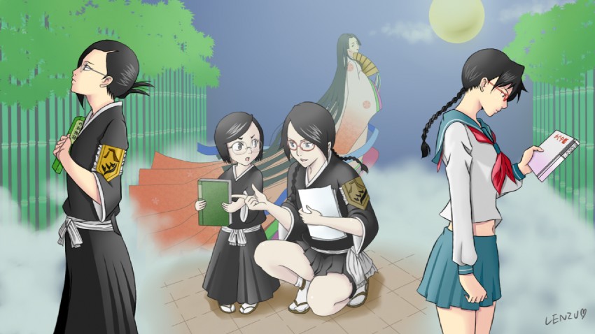 ise nanao and yadoumaru lisa (bleach and 1 more) drawn by lenzu