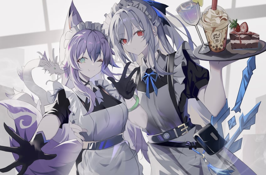 jingliu and baiheng (honkai and 1 more) drawn by sstarryart