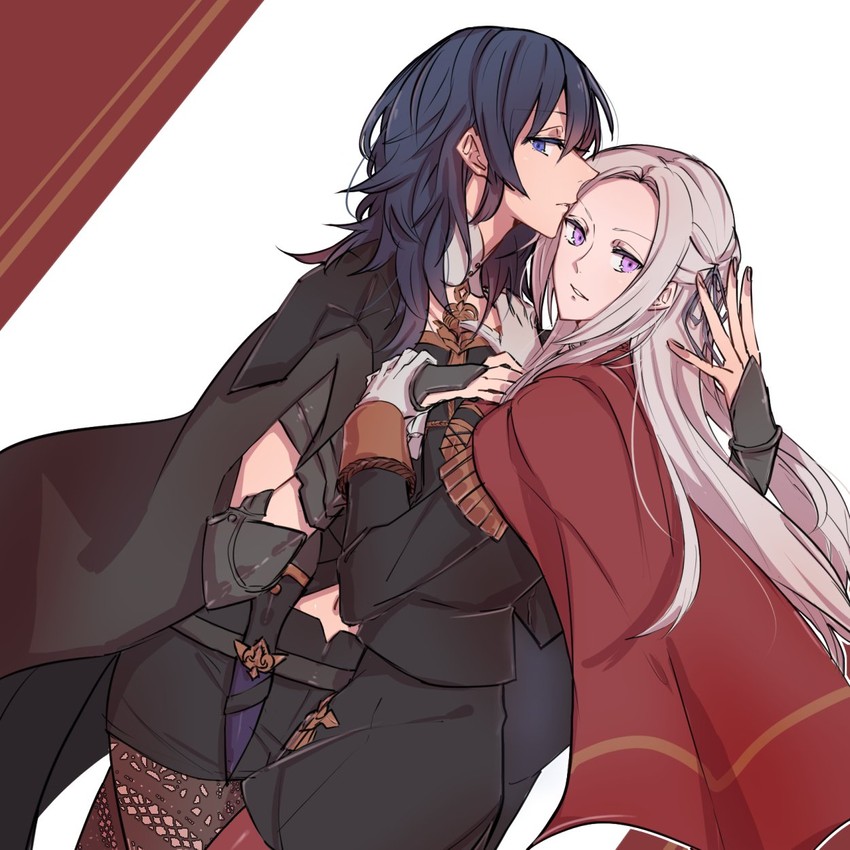female byleth and edelgard von hresvelg (fire emblem and 1 more) drawn by hollomaru