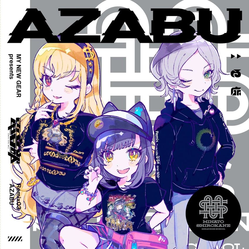 kurogane tama, shirokane aki, and haijima ginka (denonbu) drawn by kiato