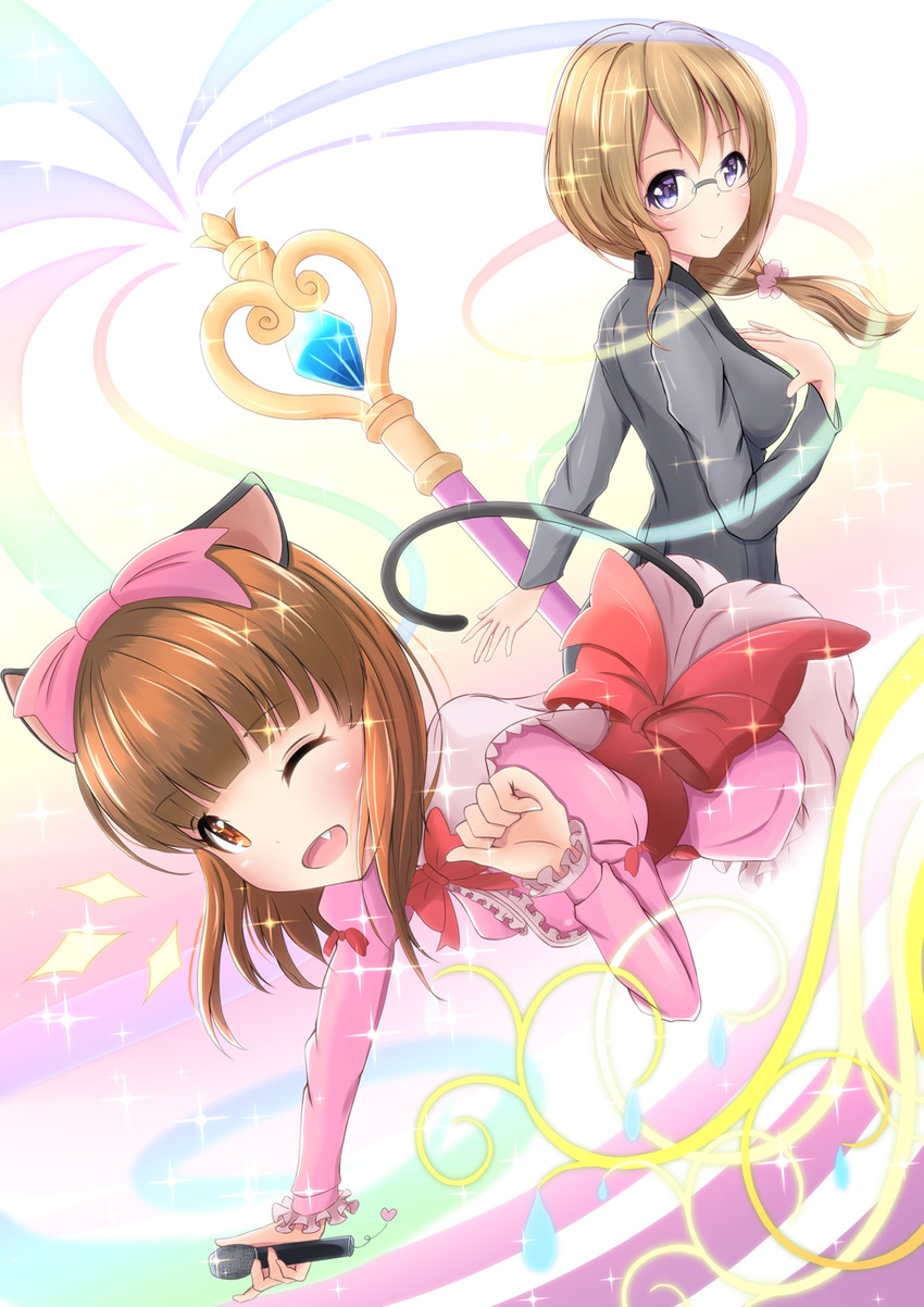 nekohime and saitou yui (netoge no yome wa onna no ko janai to omotta?) drawn by hidemu
