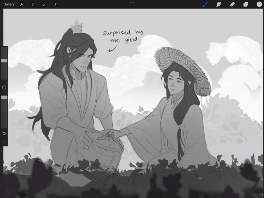 pei ming and yushi huang (tianguan cifu) drawn by samairu