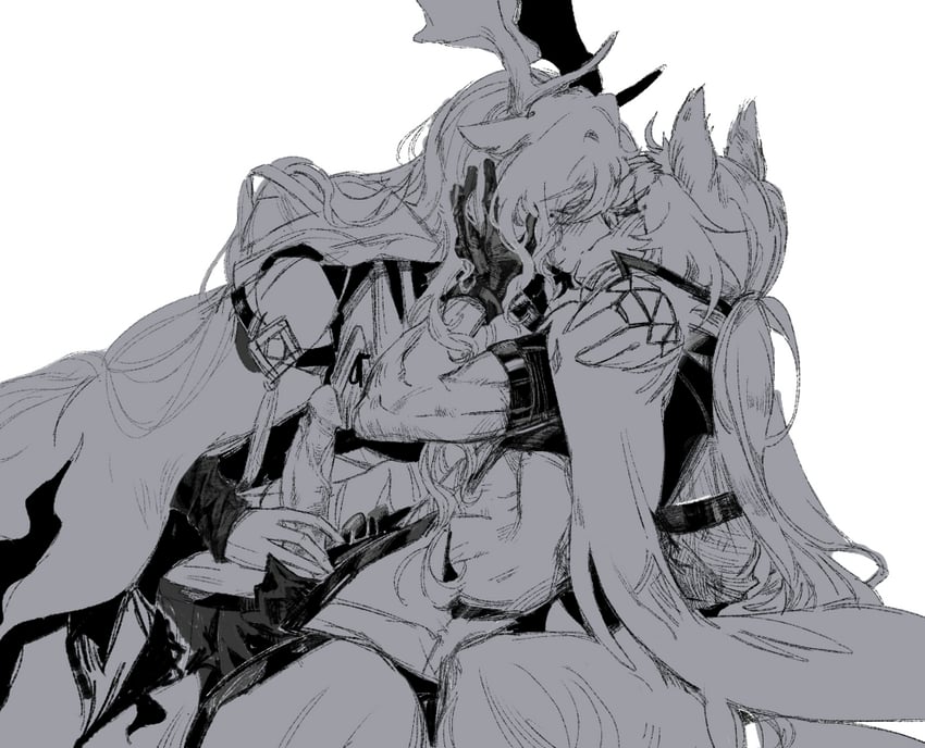 nearl, viviana, and nearl the radiant knight (arknights) drawn by kotcate