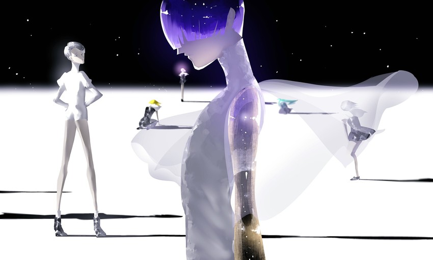 phosphophyllite, diamond, cairngorm, yellow diamond, alexandrite, and 1 more (houseki no kuni) drawn by konishi_(zatuizatui598)