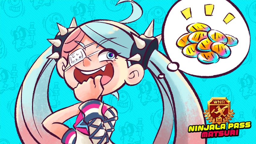 gumchi and lucy (ninjala and 1 more) drawn by rianti-wong