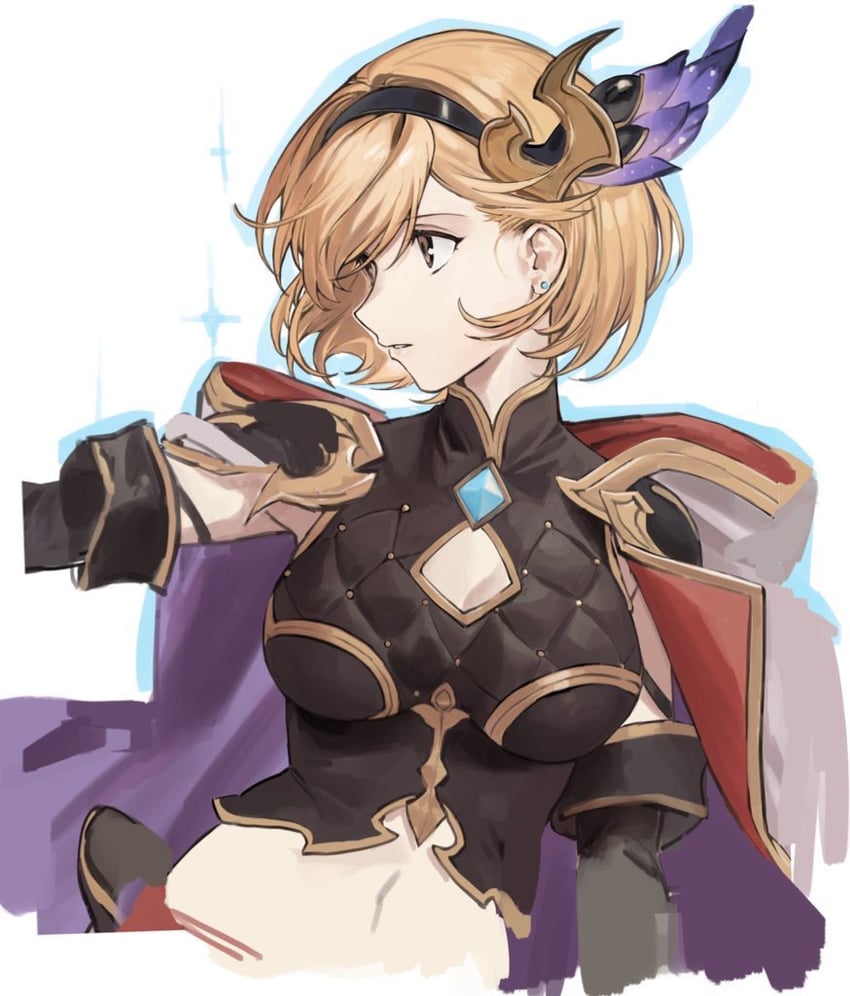 djeeta and conqueror of the eternals (granblue fantasy) drawn by hashibiro_kou_(garapiko_p)