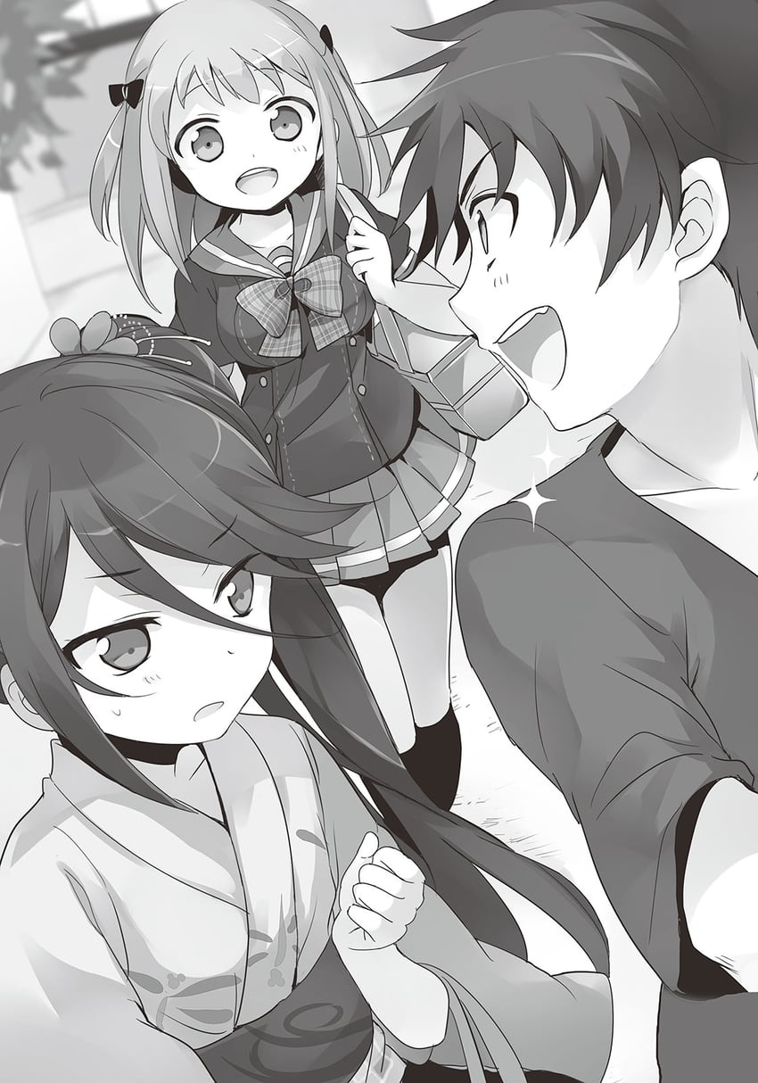 sasaki chiho, maou sadao, and kamazuki suzuno (hataraku maou-sama!) drawn by 029