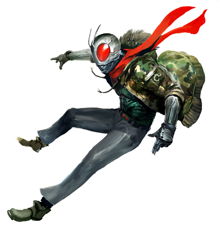 kamen rider black rx (kamen rider and 1 more) drawn by kekai_kotaki
