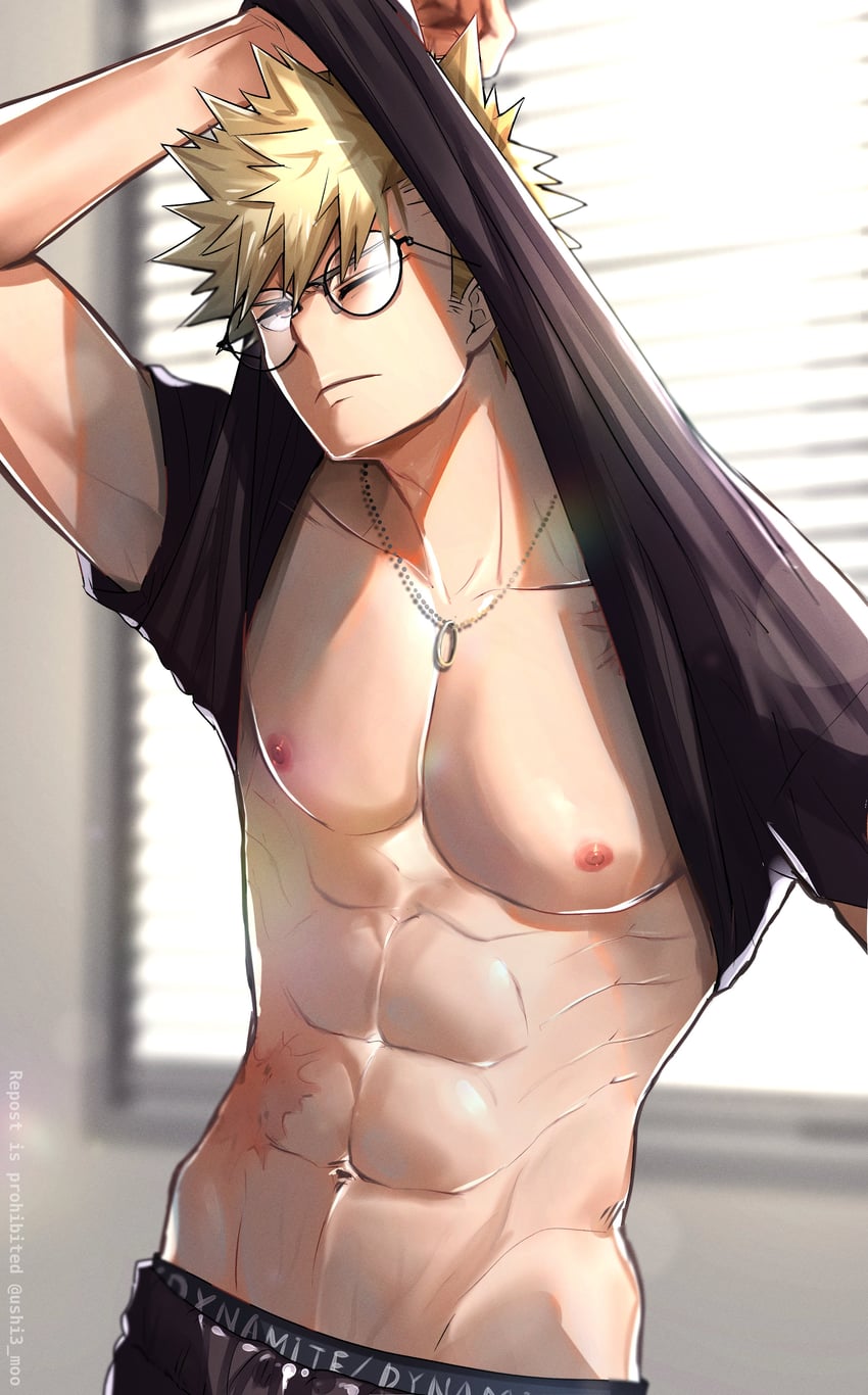 bakugou katsuki (boku no hero academia) drawn by ushi3_moo