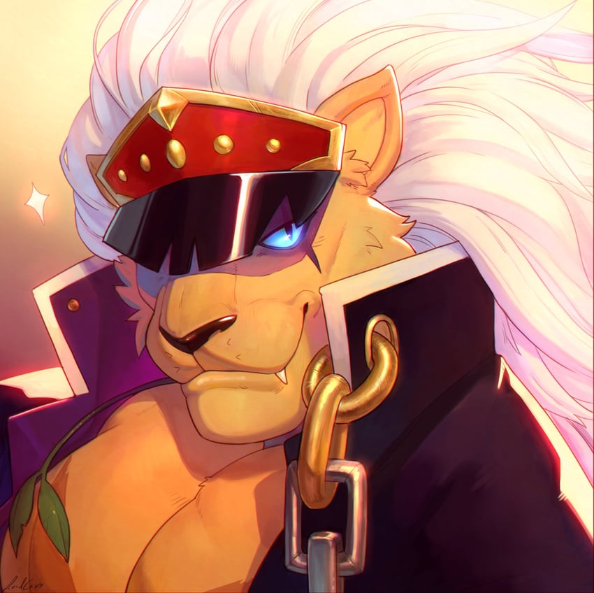 bancholeomon (digimon and 1 more) drawn by haze_alligator