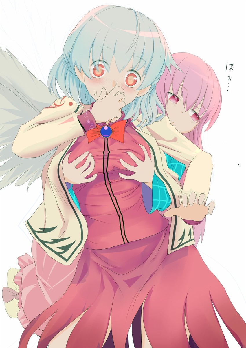 hata no kokoro and kishin sagume (touhou) drawn by ishikkoro