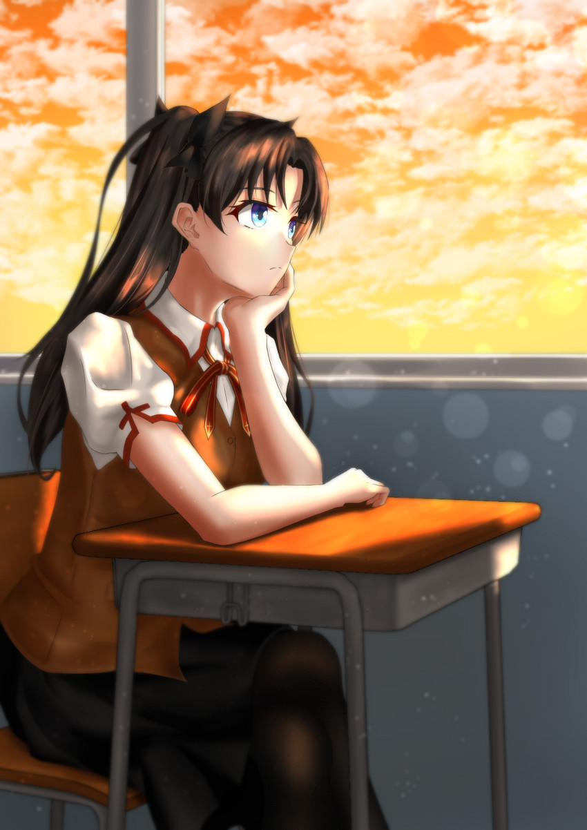 tohsaka rin (fate and 1 more) drawn by ash_(skyafter)