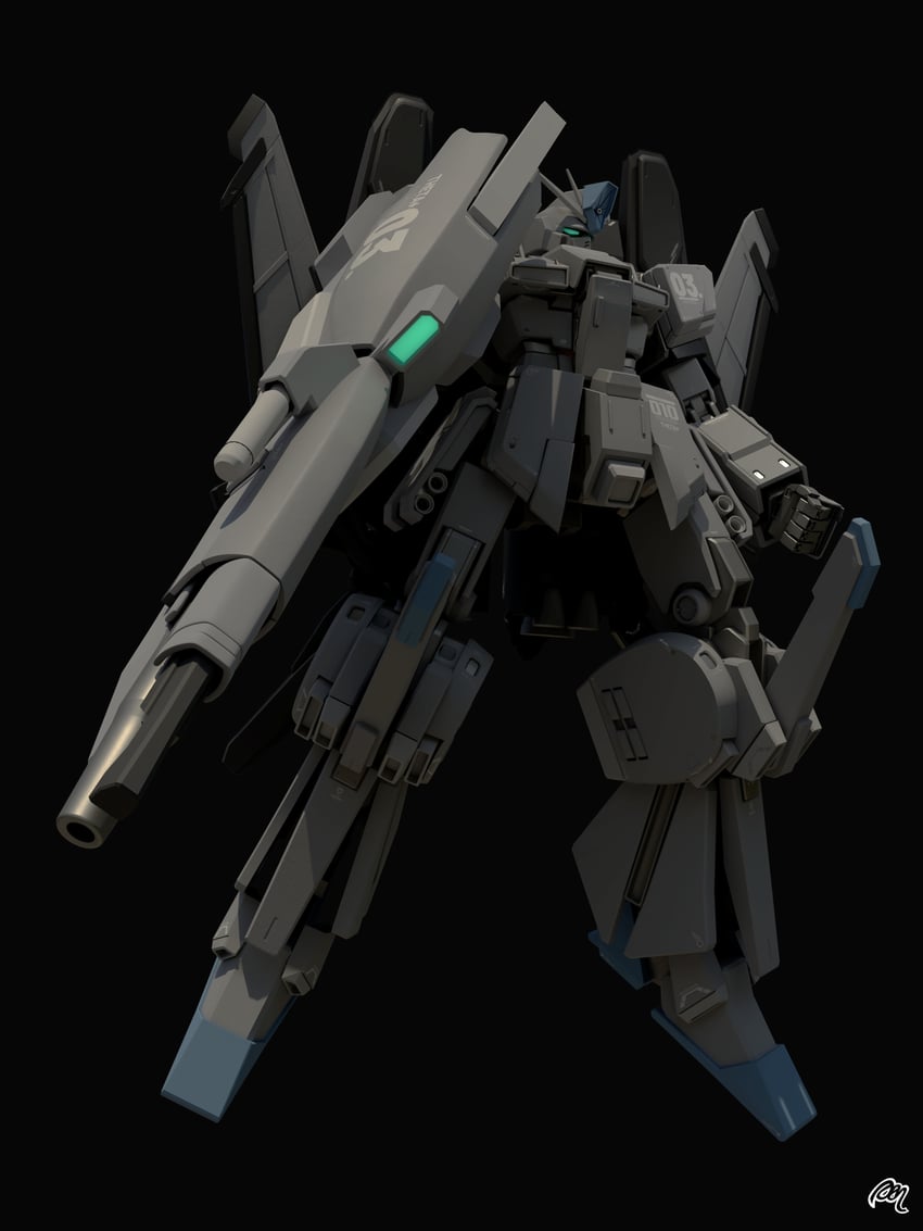 zz gundam and fazz (original and 2 more) drawn by mjeff