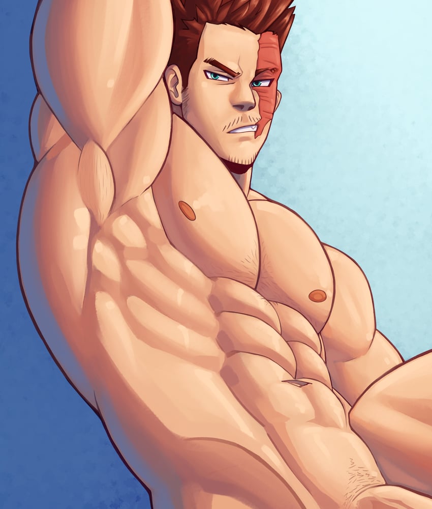 endeavor (boku no hero academia) drawn by bsun30425111 and lonerf