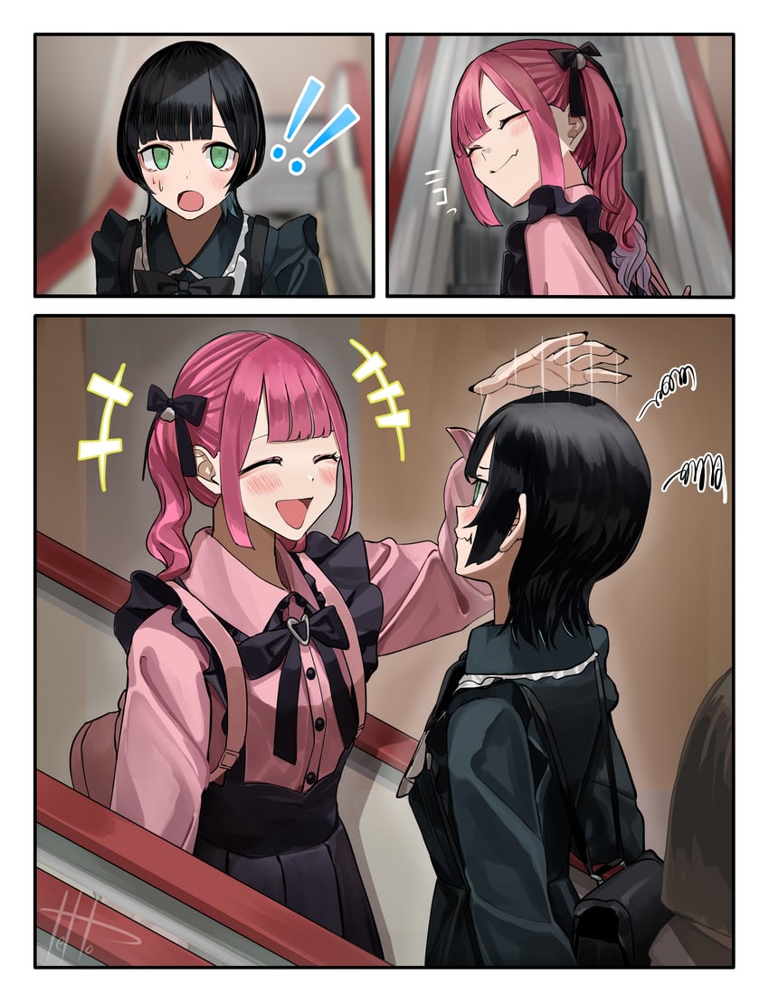 hinamizawa hinami and igarashi ritsu (original) drawn by tetto_(onnoveltet)