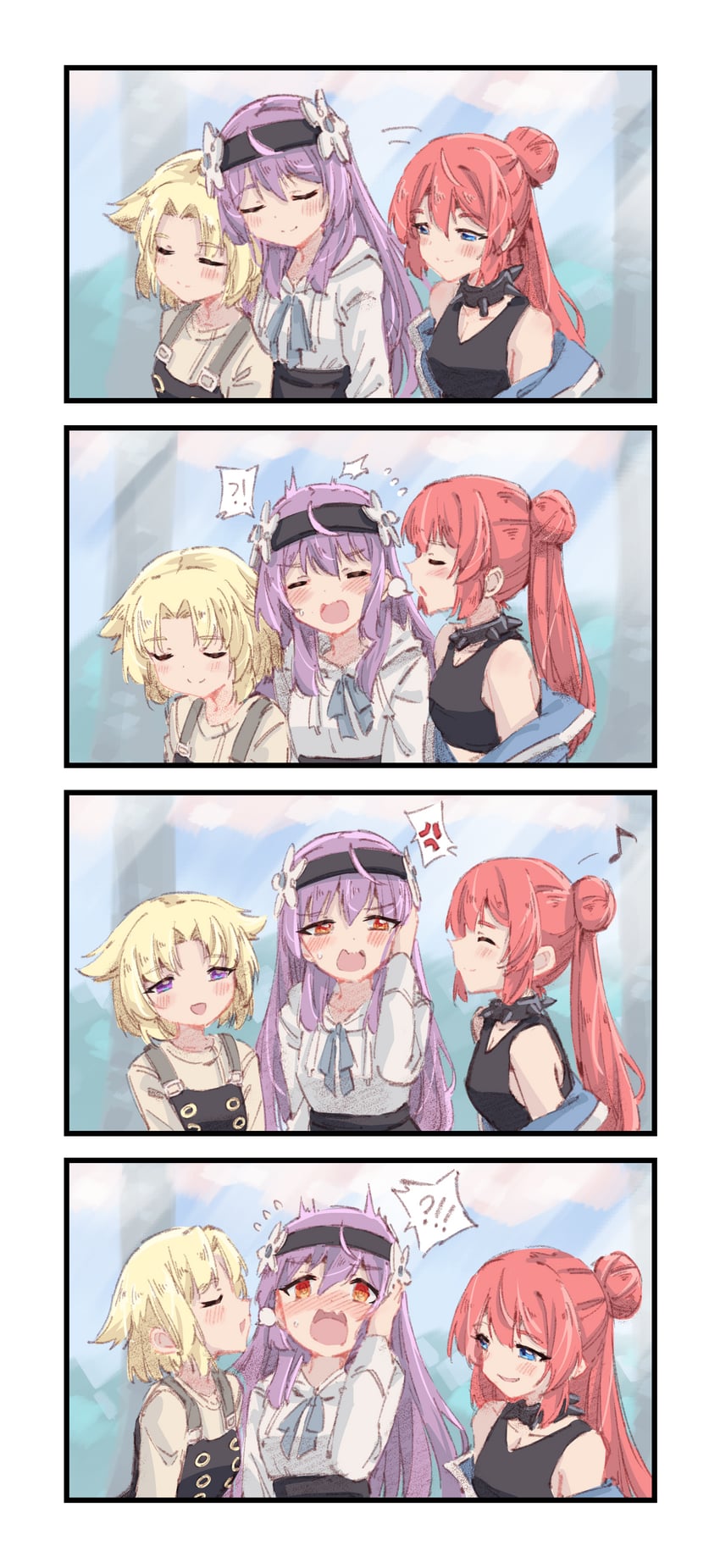 yurina, raika, and miruru (original) drawn by rune_(dualhart)