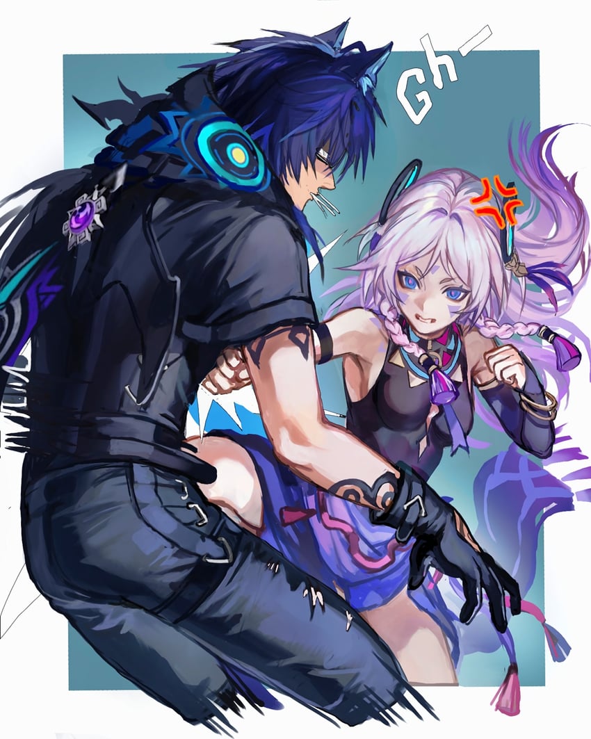 citlali and ororon (genshin impact) drawn by thijikoy