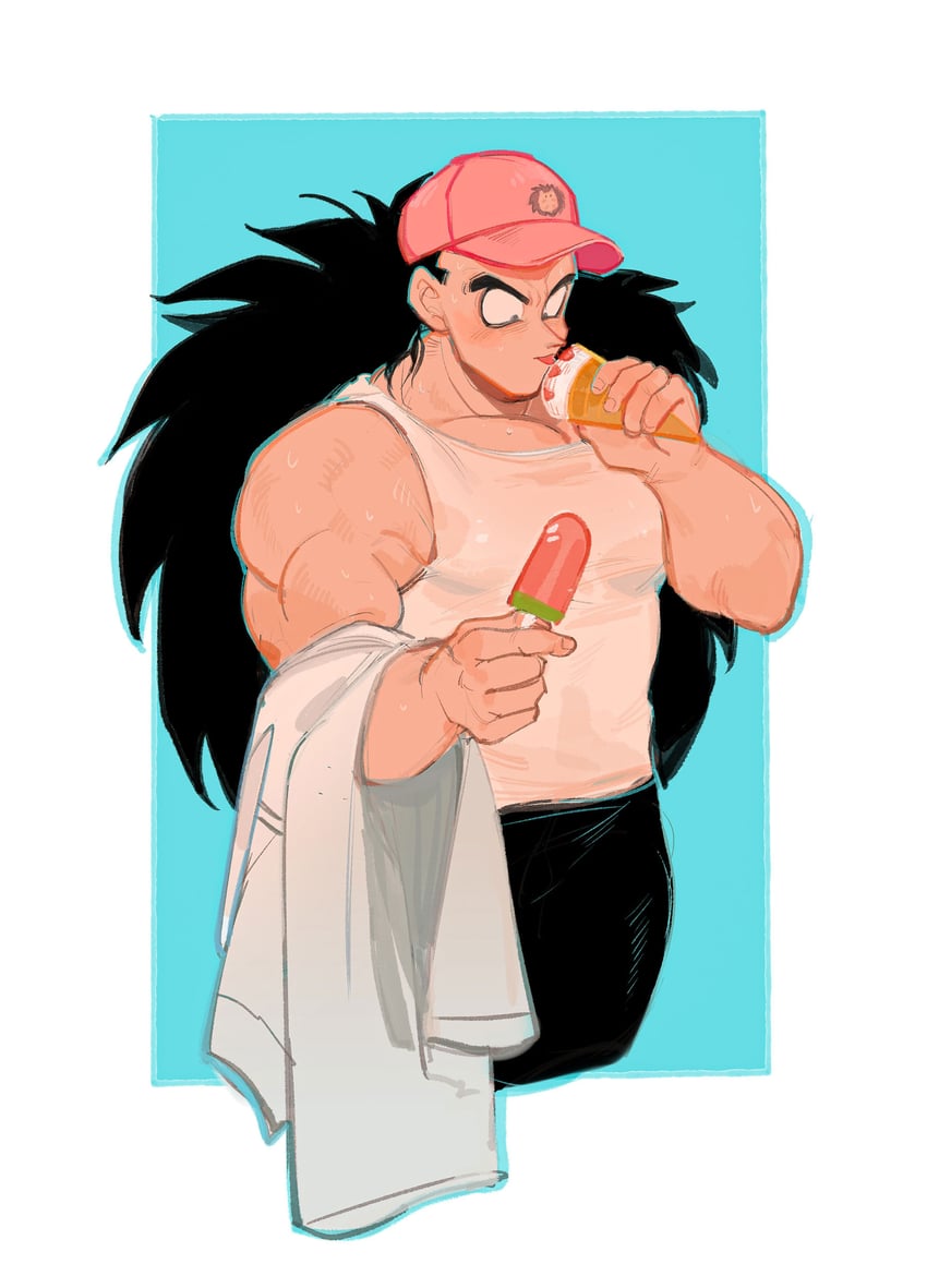 raditz (dragon ball and 1 more) drawn by camocat_(turlerad)