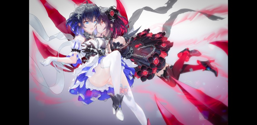 seele vollerei and seele (honkai and 1 more) drawn by 2wa_(jbum99)