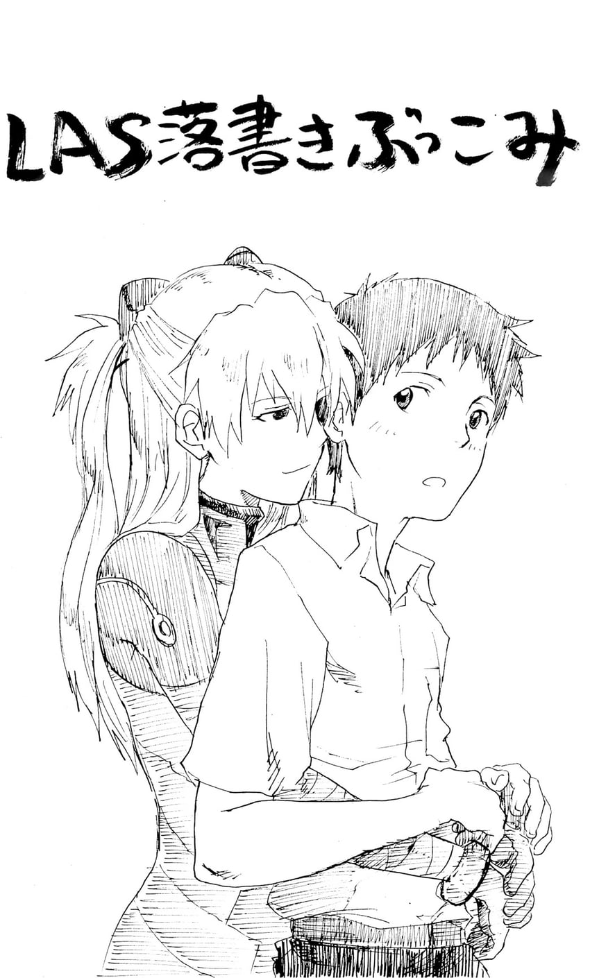 souryuu asuka langley and ikari shinji (neon genesis evangelion and 1 more) drawn by suimame