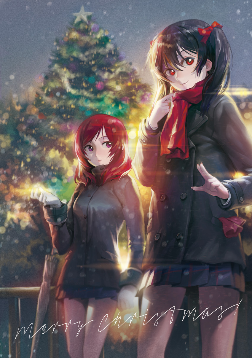 nishikino maki and yazawa nico (love live! and 1 more) drawn by modare