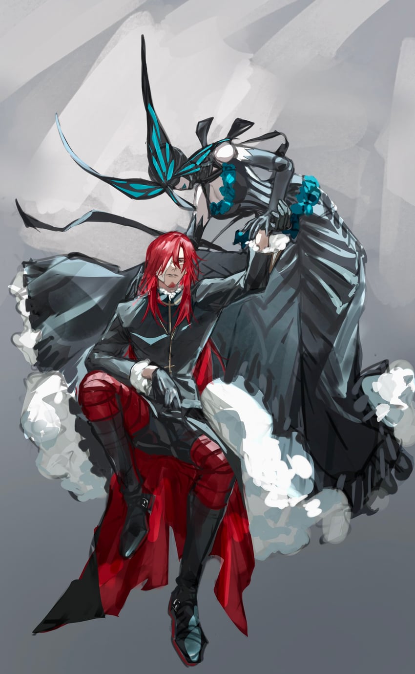 cross marian and grave of maria (d.gray-man) drawn by kllmsshyd