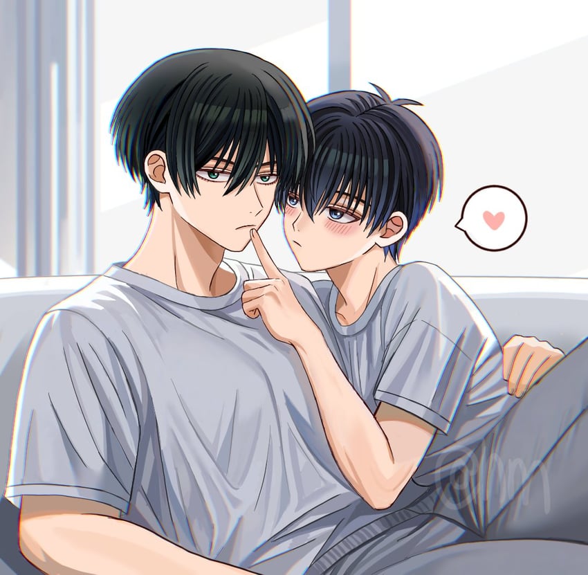 isagi yoichi and itoshi rin (blue lock) drawn by hyohls2_(hamao3o)