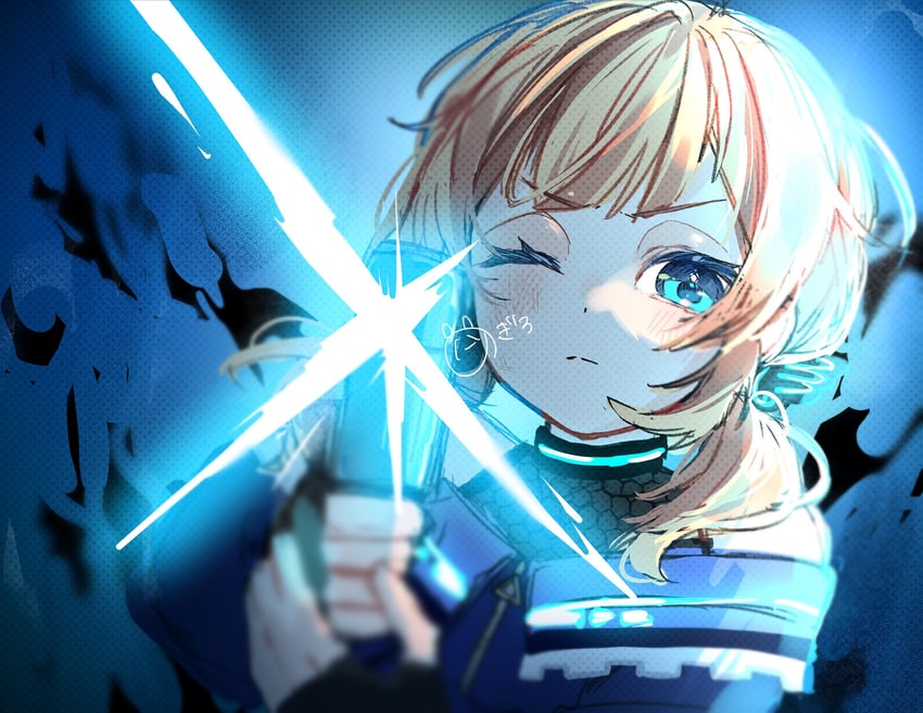 motosu towa (world dai star) drawn by nogiro_(usa_ru)