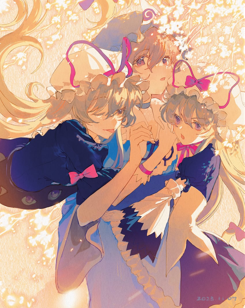 yakumo yukari and saigyouji yuyuko (touhou) drawn by xianyu_liang