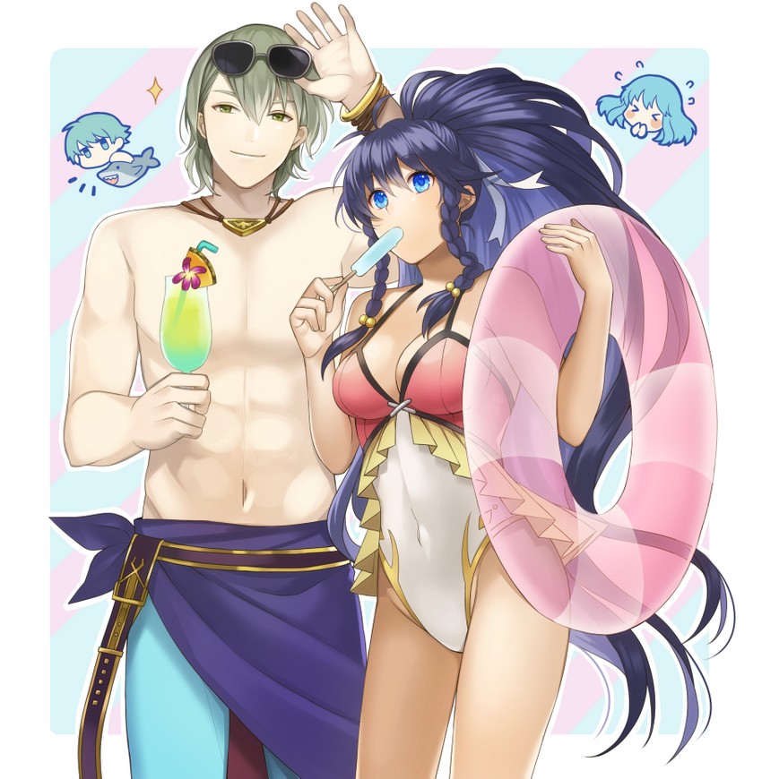eirika, ephraim, tana, and innes (fire emblem and 2 more) drawn by aym_(ash3ash3ash)