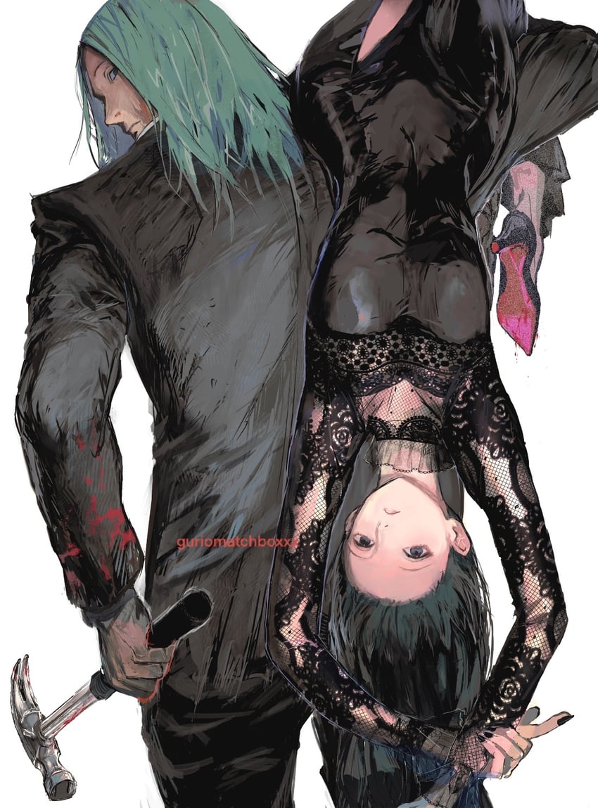osaragi and shishiba (sakamoto days) drawn by guri_otoko