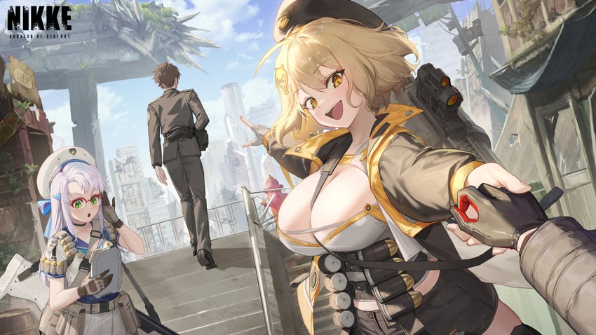 anis, rapi, commander, and neon (goddess of victory: nikke) drawn by f.k_(hs225kr)