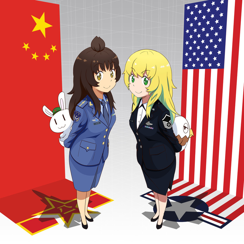 f-35 and j-31 (flight highschool) drawn by xusphere