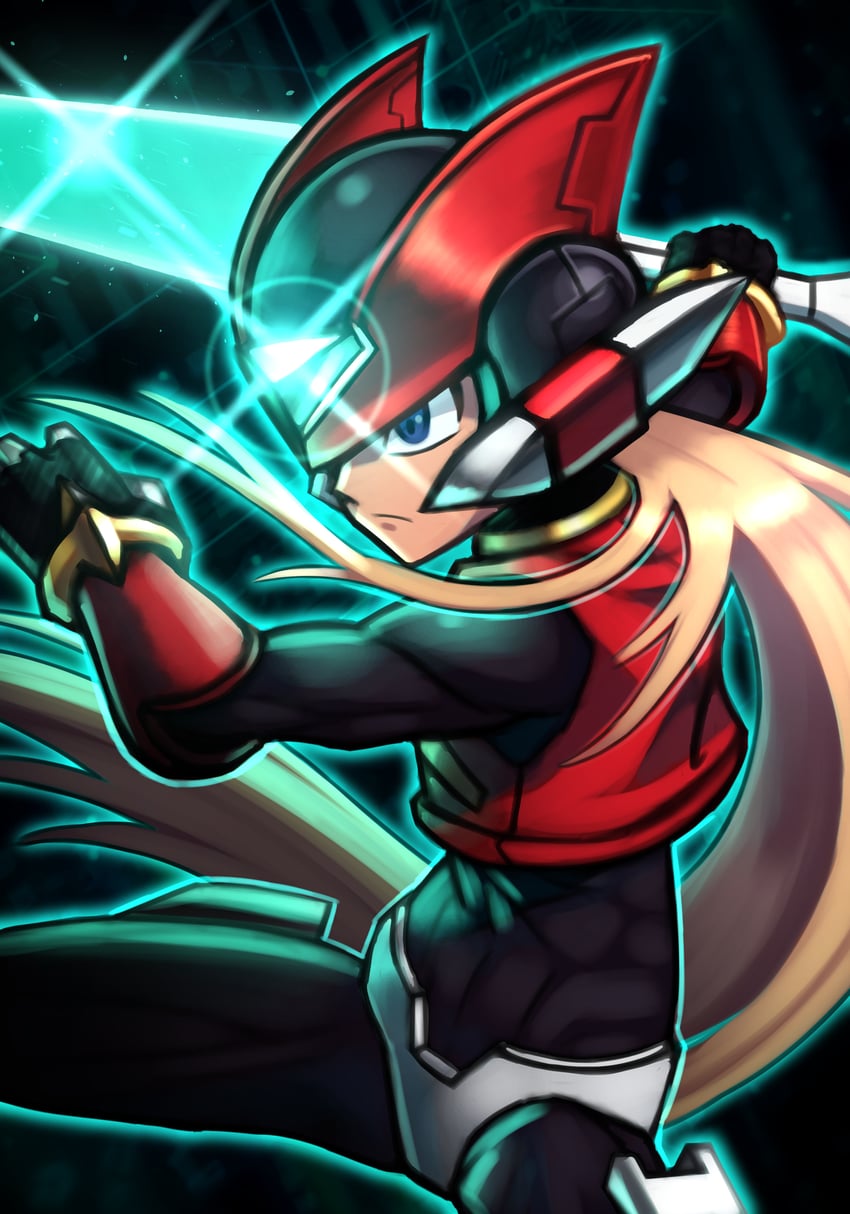 zero and zero(z) (mega man and 1 more) drawn by silverchariotx