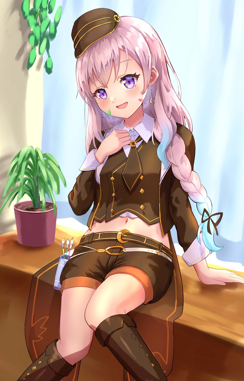 airani iofifteen and curtana (hololive and 1 more) drawn by isazawa